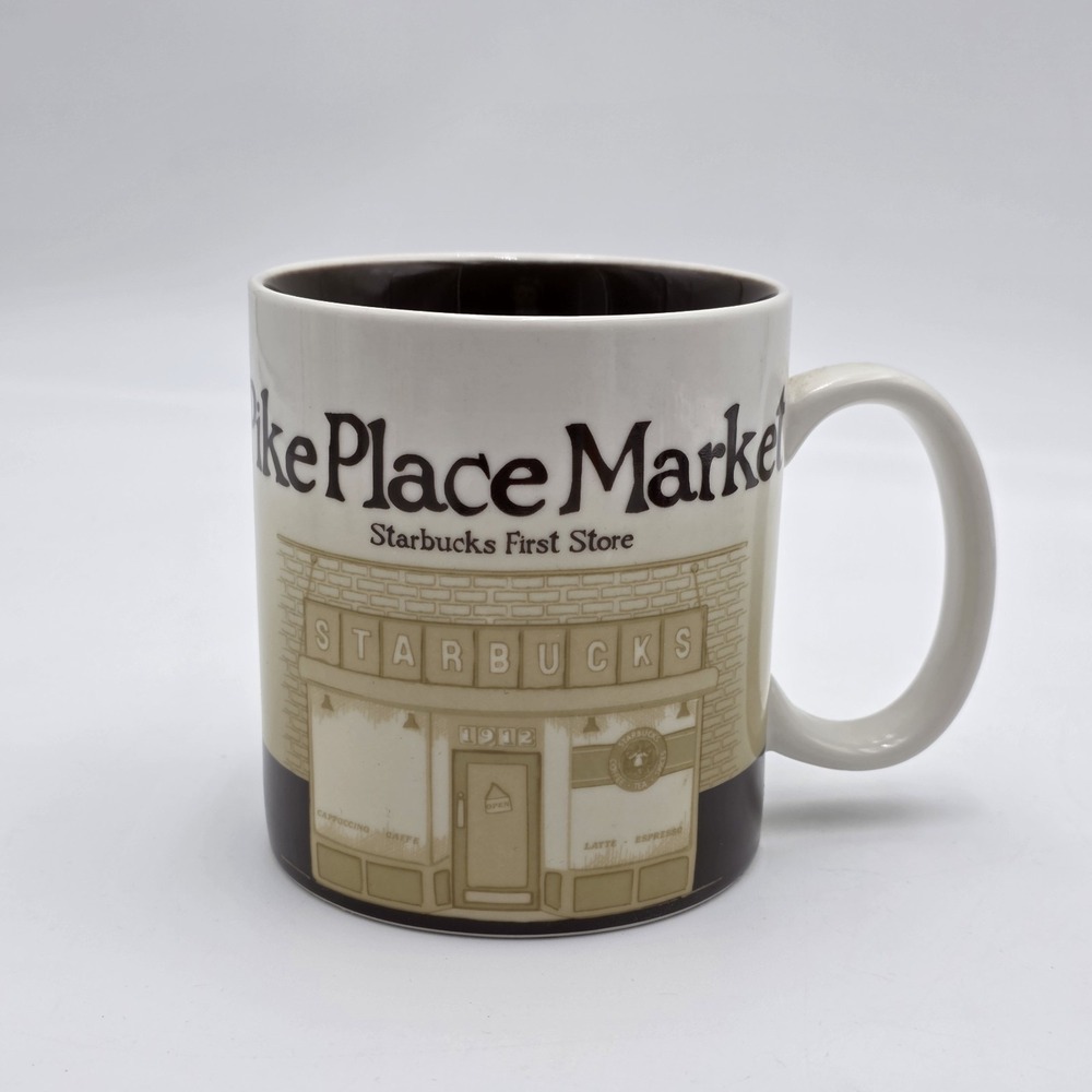 Starbucks Pike Place Market Global Icon Collector Series 16oz Coffee Tea Mug Cup
